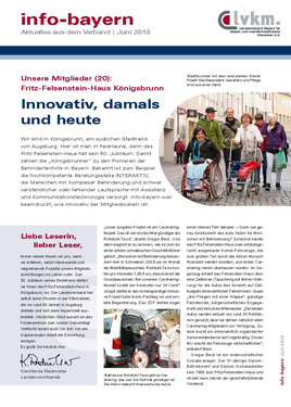 Titelbild der aktuellen Ausgabe des info-bayern - eine Informationszeitschrift des LVKM